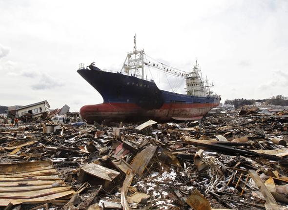 Etat des lieux après le passage du tsunami au Japon le 14 Mars 2011