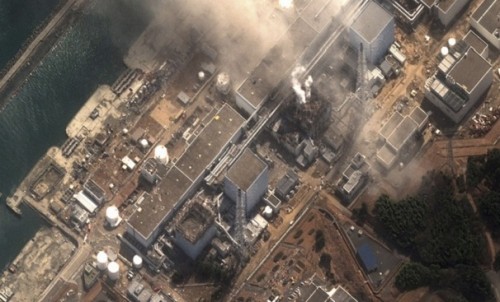 Vue aérienne du site de Fukushima