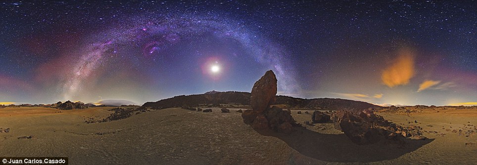 Vue panoramique de la Voie Lactée