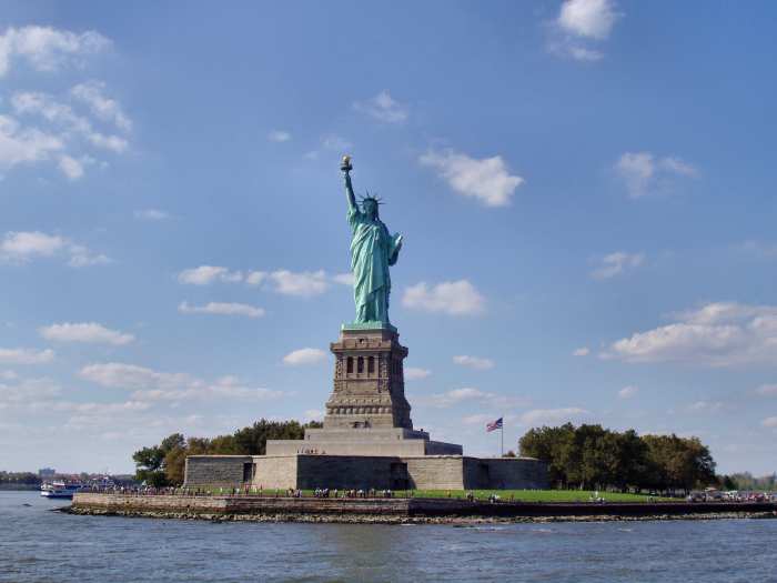 Statue de la Liberté dans la rade de New York