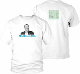 Merchandizing campagne électorale de Barack Hussein Obama