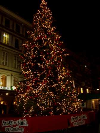 Arbre de Noël à Genève