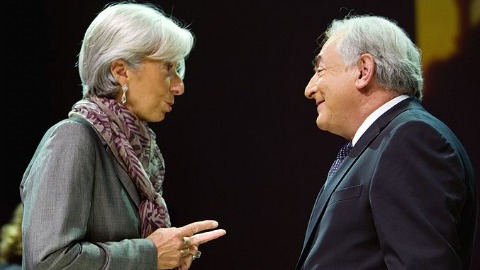 Christine Lagarde et Dominique Strauss-Kahn en 2009