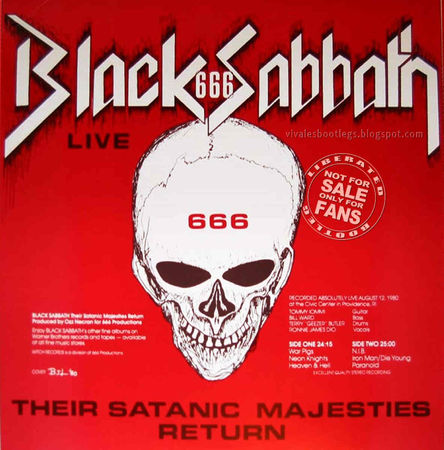 Black Sabbath 666  Retour de leurs majestés sataniques