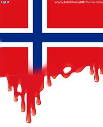 Drapeau ensanglanté Norvègien