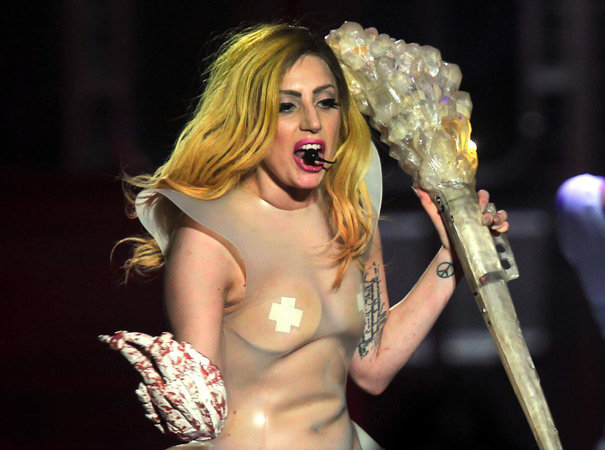 Lady Gaga en concert à Paris