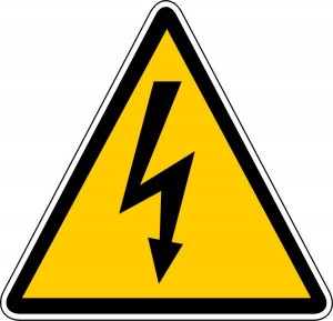 Pictogramme: danger electricité