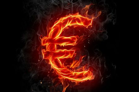 Euro en flammes