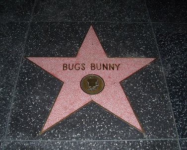 Etoile de Bugs Bunny sur le Walk of Fame à Hollywood
