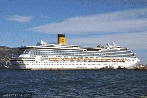 Costa Concordia à La Seyne-sur-Mer le 8 Janvier 2012