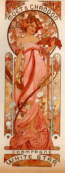 Lithographie de Alfons Mucha