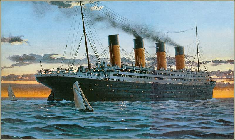 Le Titanic. Peinture de Ken Marschall