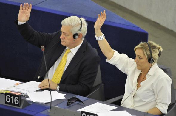 Bruno Gollnisch et Marine Le Pen