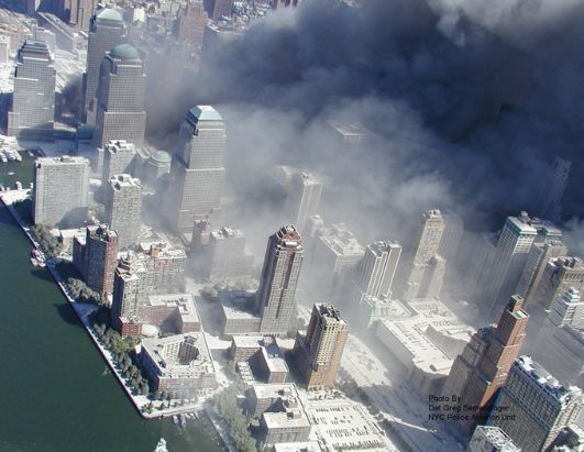 Quartier du WTC le 11 Septembre 2001