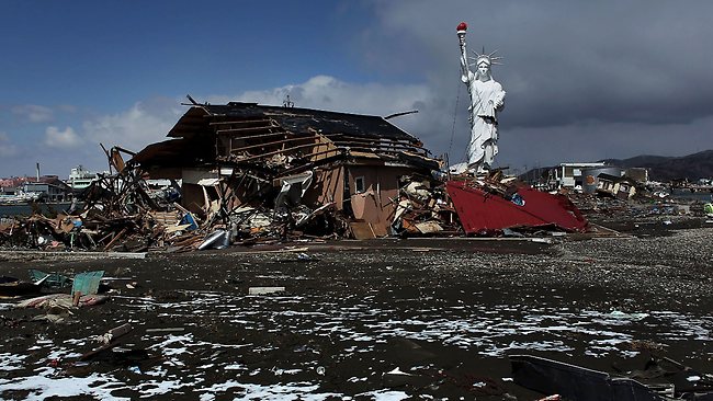 Réplique de la statue de la Liberté à Ishinomaki dans la préfecture de Miyagi au Japon