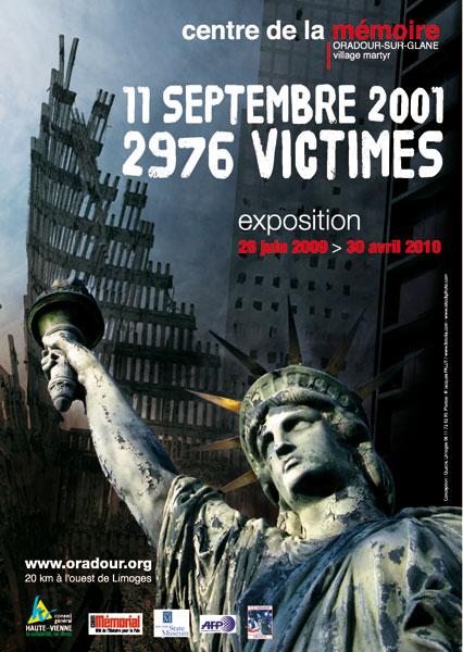 Exposition 11 Septembre 2001 à Oradour/sur/Glane 2976 victimes 