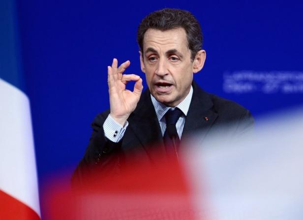 Nicolas Sarkozy, le 27 avril 2012 à Dijon