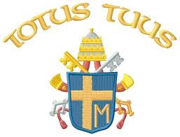 Blason Pontifical et devise "Totus Tuus" de Jean-Paul II