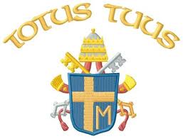 Blason Pontifical et devise "Totus Tuus" de Jean-Paul II