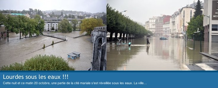 Lourdes sous les eaux