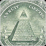13 lettres constituant les 2 devises rédigées en latin : "annuit cœptis" et "e pluribus unum"