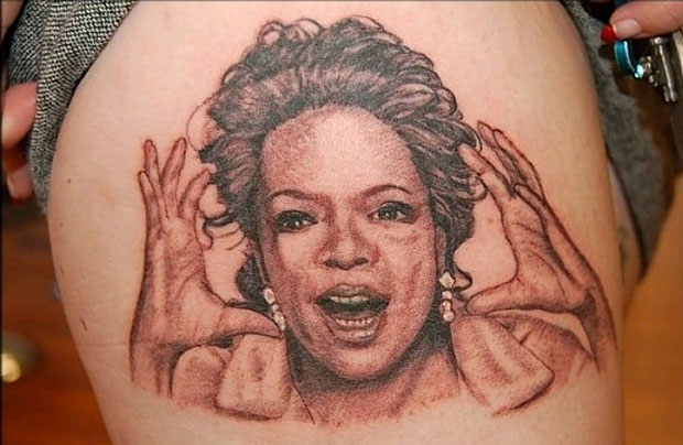 Oprah Winfrey, la même mais en tatouage!