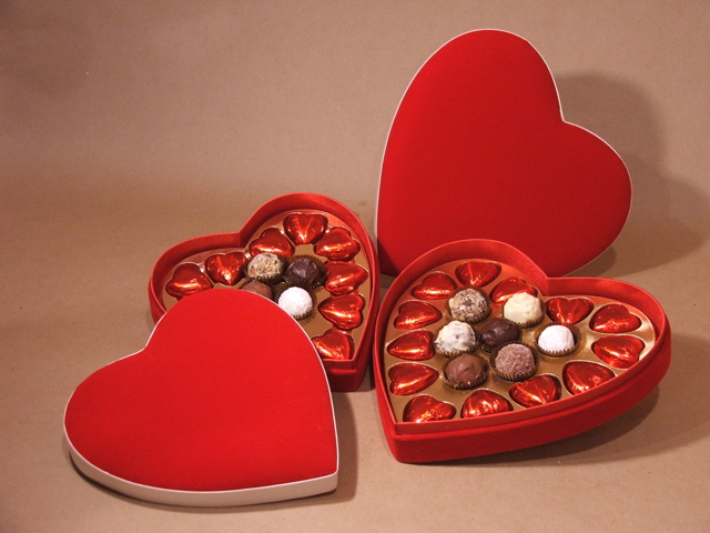 Boite de chocolats spéciale St Valentin