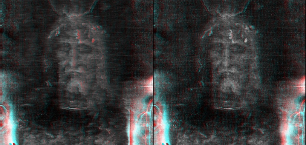 Face suaire informatisée par conversion de la 2D en gris en 3D