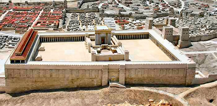 Maquette du temple de Salomon à Jérusalem