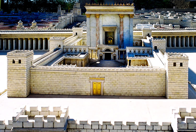 Maquette du temple de Salomon à Jérusalem