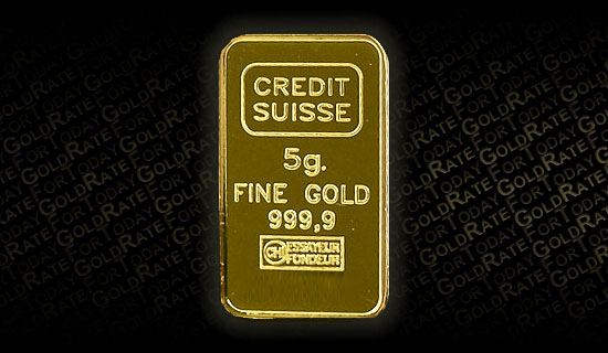 Plaquette d'or Credit Suisse