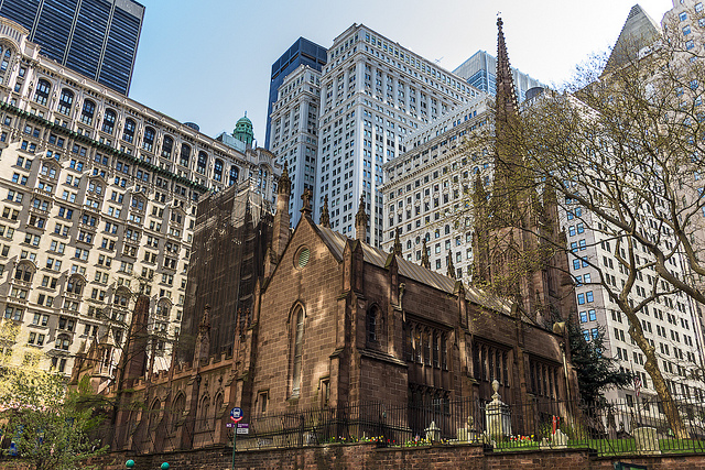 Eglise St Paul près du Ground Zero à New York