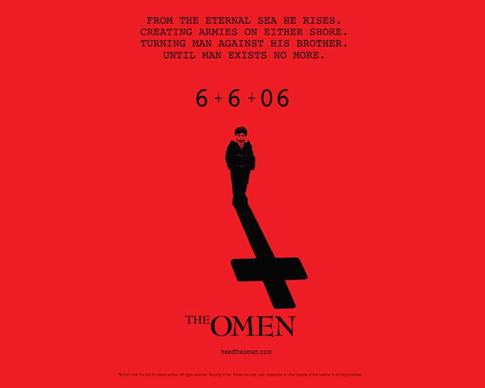 Affiche du remake du film: The Omen 