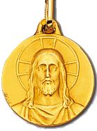 médaille de baptême en or de Jésus-Christ