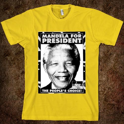 T-shirt à l'éffigie de Nelson Mandela 