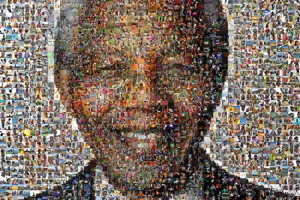 Images formant le portrait de Nelson Mandela 