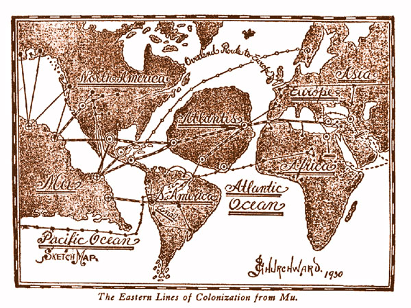 Les continents Mu et Atlantis